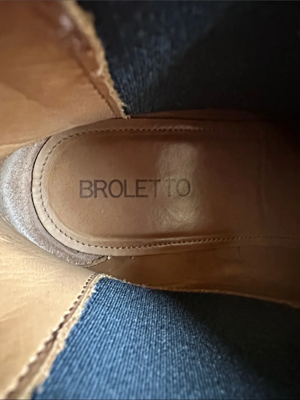 Men's Gray Suede Chelsea Boots with Blue Accent Pull Tabs